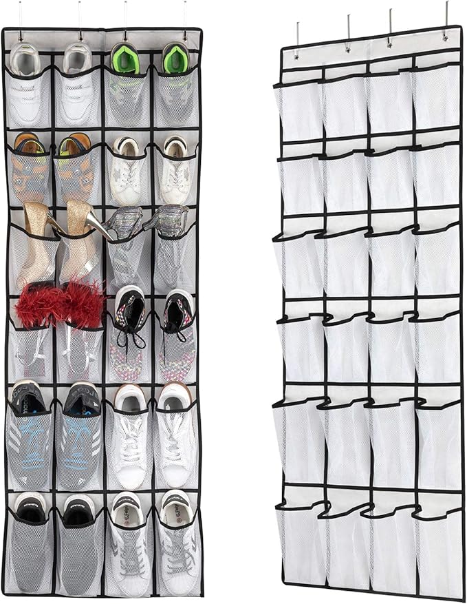 Hanging Shoe Organizer, Over The Door Shoe Organizer