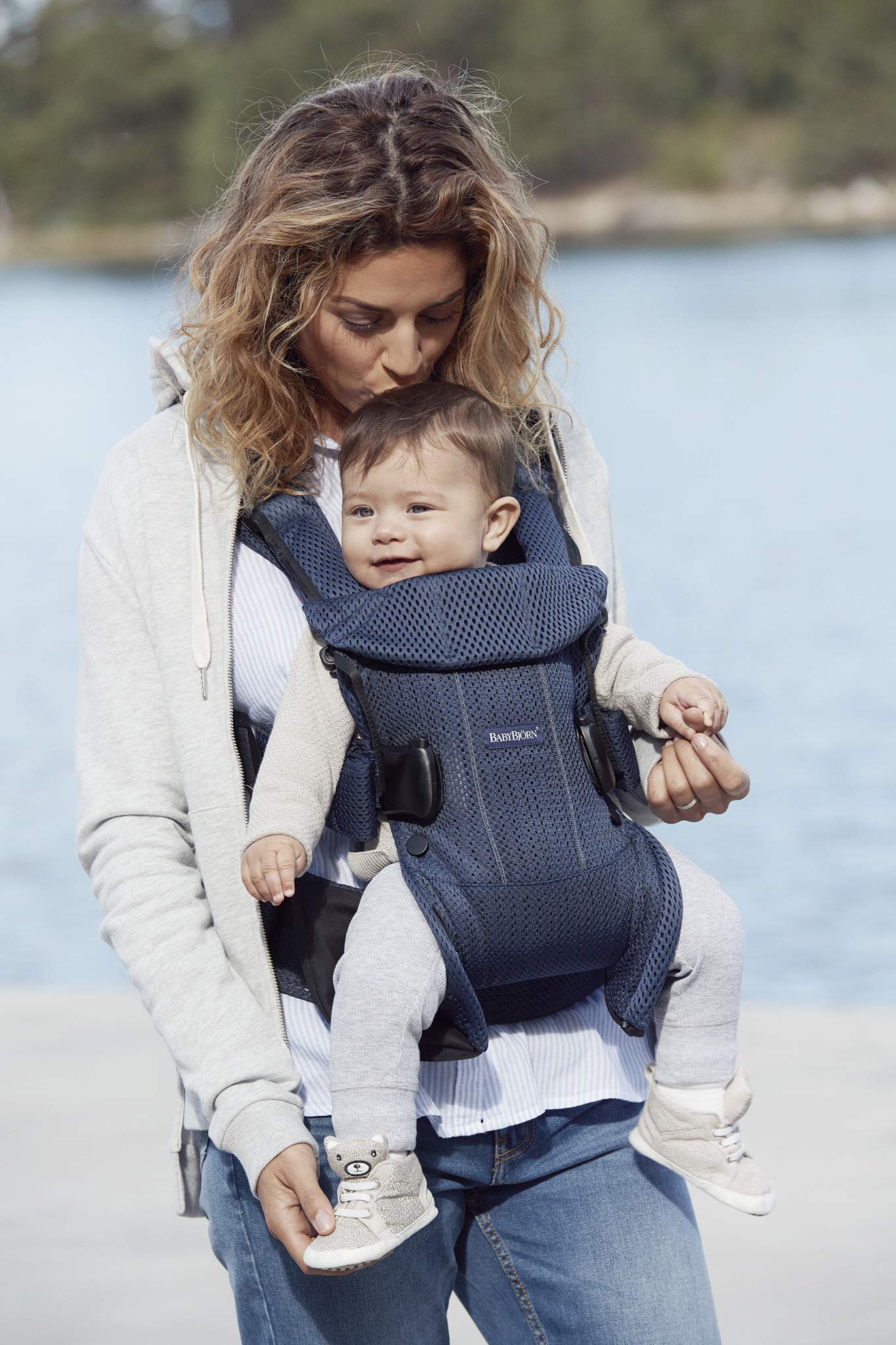 BabyBjörn Baby Carrier One Air, 3D Mesh, Navy blue