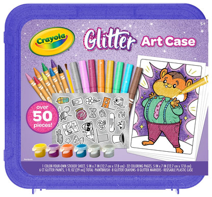Crayola Glitter Art Kit (50+ Pcs), Glitter Crayons & Coloring Supplies, Kids Art Set, Gifts for Girls & Boys, Ages 5+