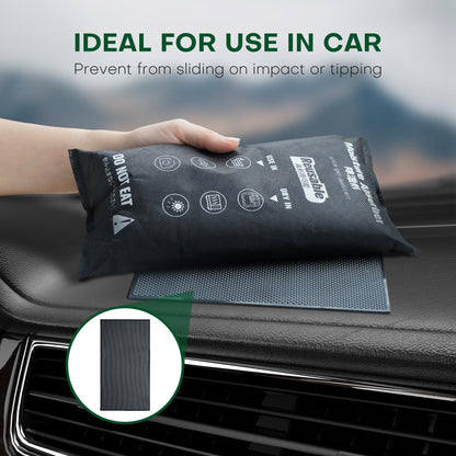 CONOPU Car Dehumidifier Bag Reusable, 1KG Moisture Absorber for Windscreen Covers Frost, Silica Gel Packets Includes Anti Slip Mat, Prevents Condensation and Mold, Ideal for Use in Home, Wardrobe, Car