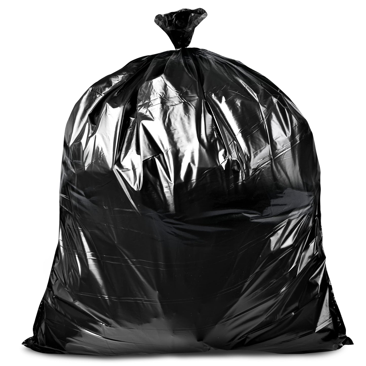 Veska 95-96 Gallon Trash Bags Heavy Duty (Huge 50 Bags W/Ties) 95-96 Gallon Trash Bags Large Black Heavy Duty Can Liners, Large 90-100 Gallon Garbage Can Liners