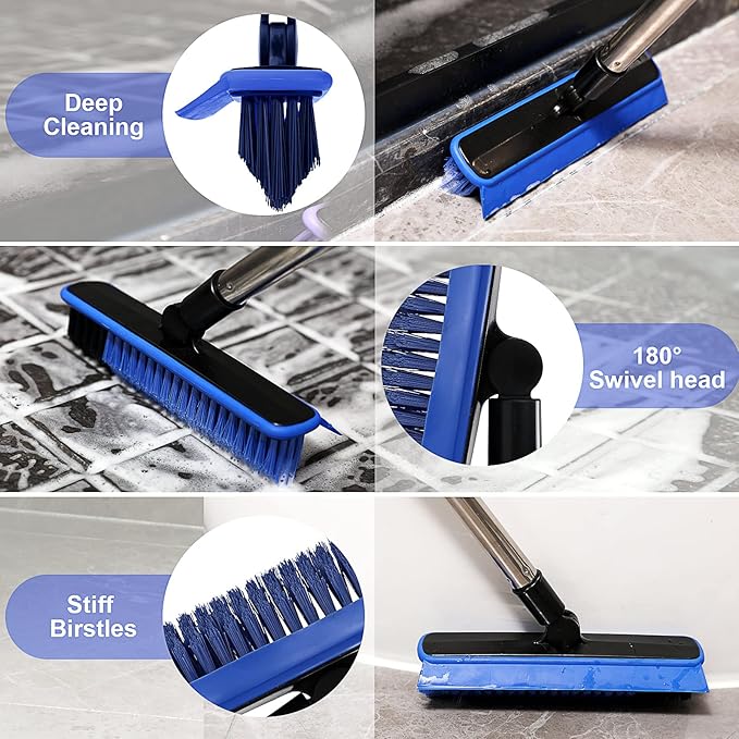 2 in 1 Floor Scrub Brush Grout Brush