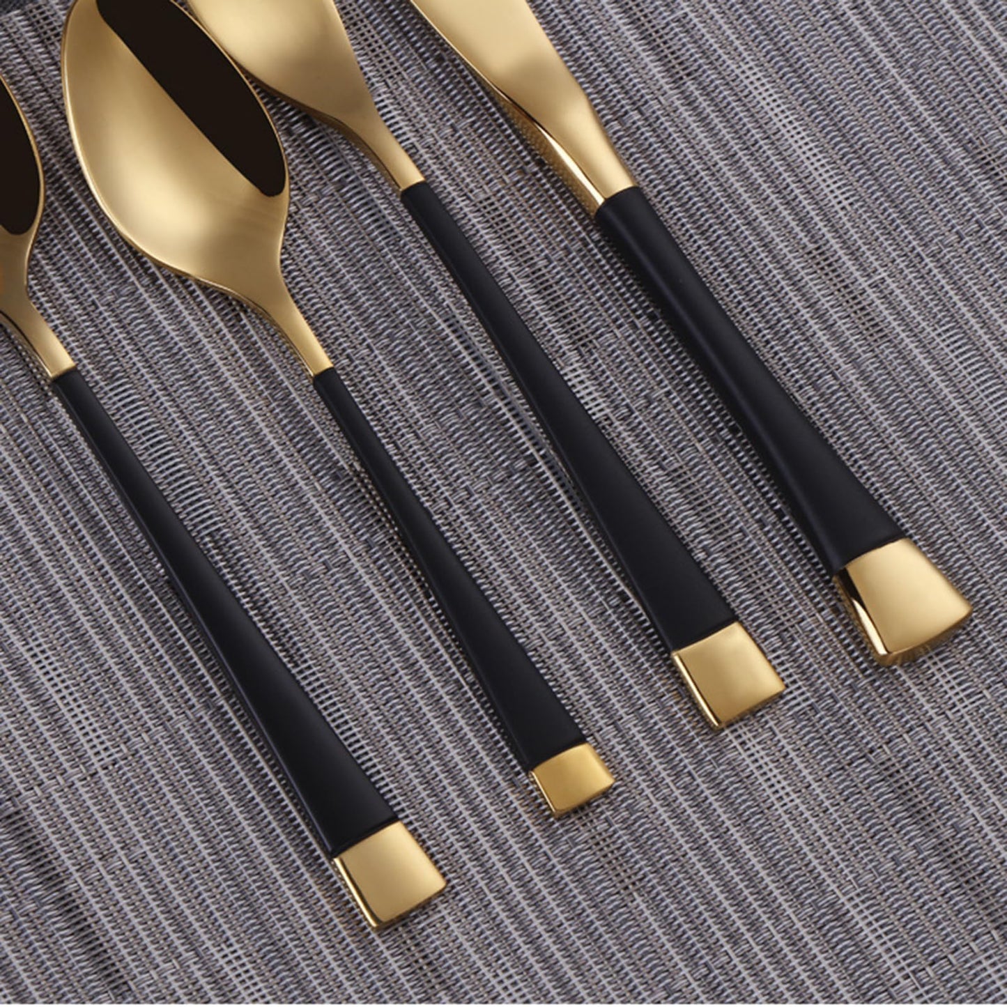 Blue-Gold Silverware ZILNEHZ Flatware Set for 8 Stainless Steel Cutlery Set Elegance Luxury Tableware Set Forks and Spoons Utensil Sets for Home Restaurant Dishwasher Safe