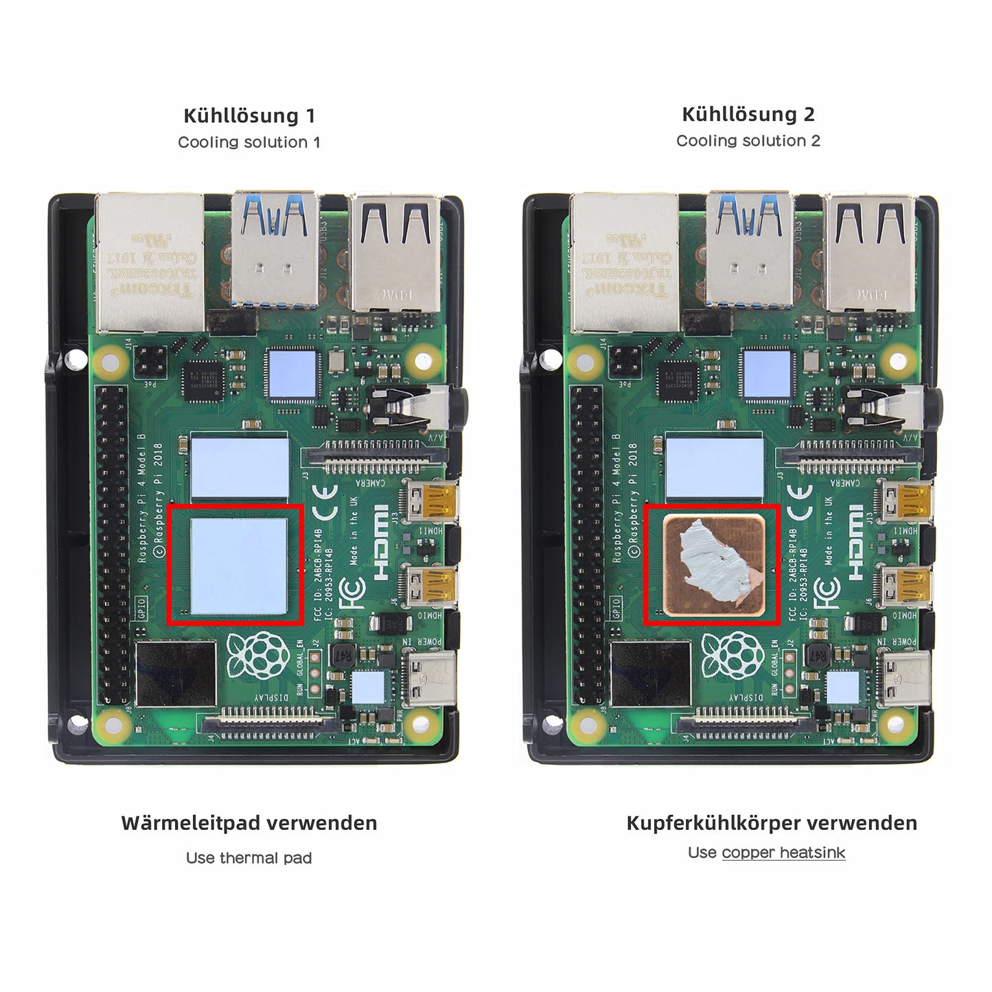 Geekworm Raspberry Pi 4 Aluminum Case - Heavy Duty Passive Heat Dissipation Metal Case for Raspberry Pi 4B Only
