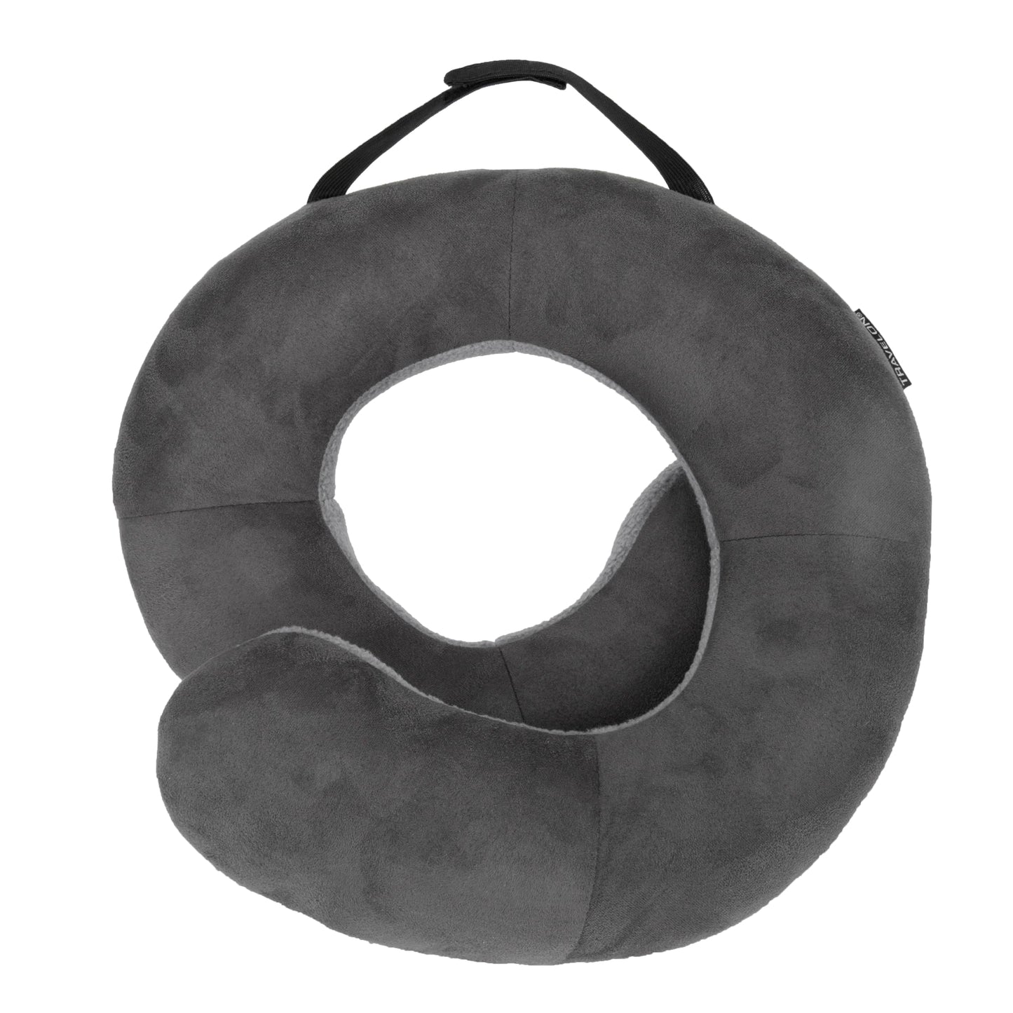 Travelon Deluxe Wrap-N-Rest Pillow, Dark Gray/Light Gray