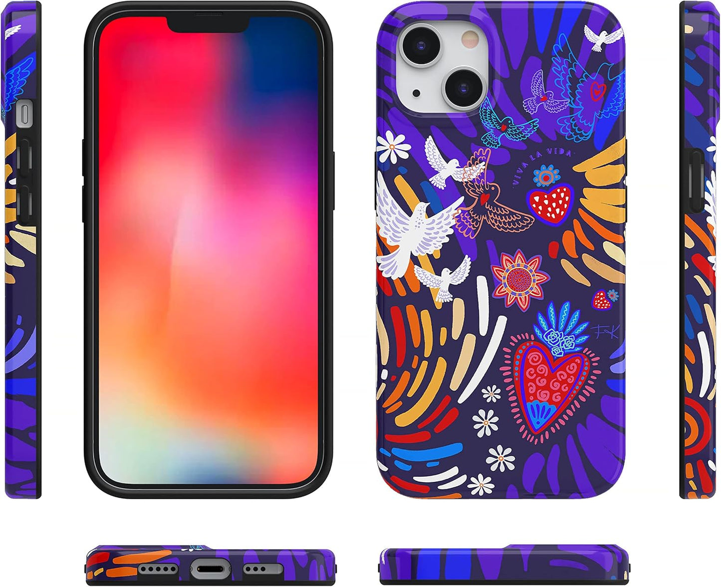 Casely iPhone 13 Case | Field of Flowers | Pastel Floral | Compatible with MagSafe | Classic Ultra Slim Design