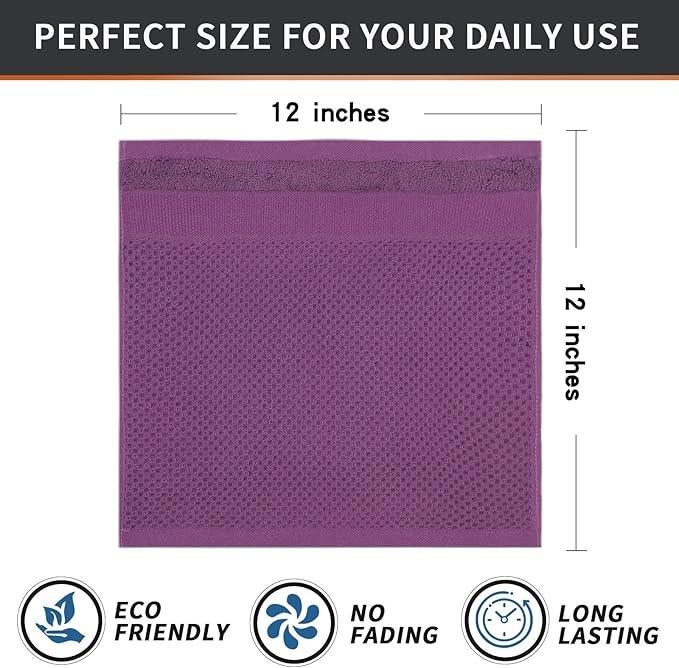 Homaxy 100% Cotton Dish Cloths, 8 Pack