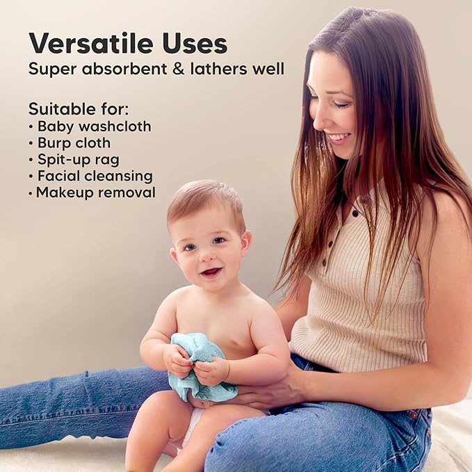 6-Pack Baby Washcloths