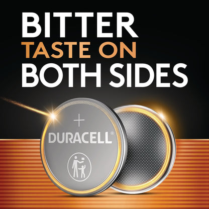 Duracell 2025 Lithium Battery, 4 Count (Pack of 1) Child Safety Features, Lithium Coin Battery for Key Fob, Car Remote, and other devices, CR2025 3 Volt (3V) Cell