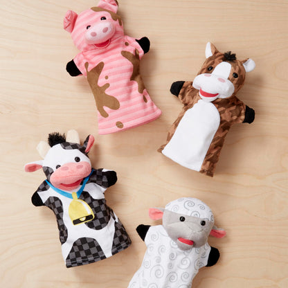 Melissa & Doug Farm Hands Animal Puppets, Puppets and Theatres, Soft Toy, 2+ years, Gift for Boy or Girl