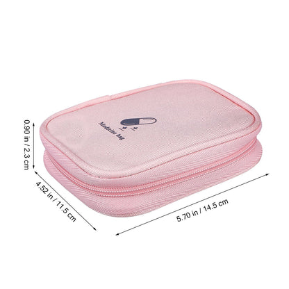 COOPHYA 2pcs Medical Bag Organizer Travel Medicine Storage Pouch Household First Aid Pouch 11x14x2cm Lightweight Portable for Outdoor and Daily Use