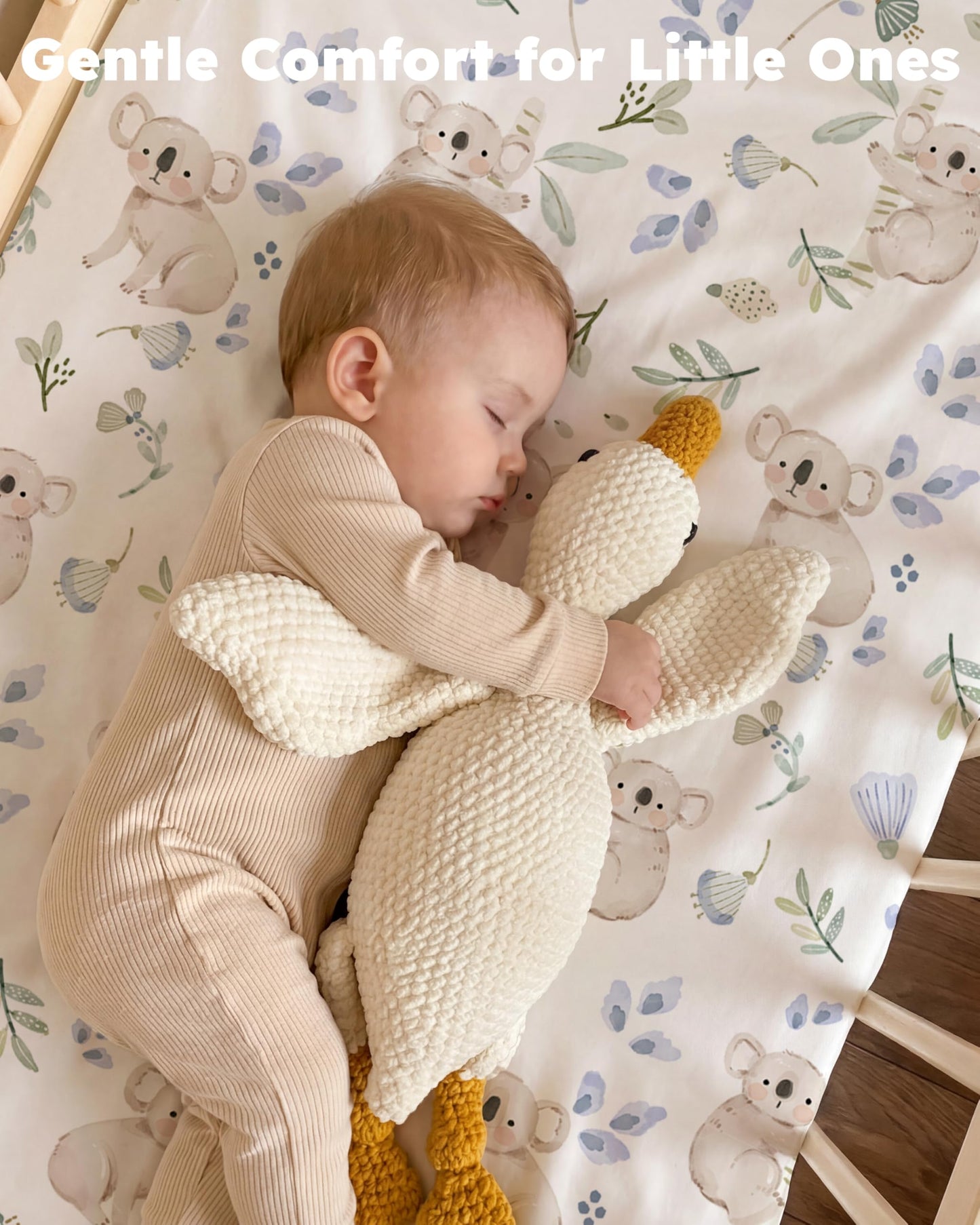 Nyessmee Pack and Play Sheets for Boys Girls, 38" x 26" Mini Crib Sheets Fitted for Pack n Play Mattress, Soft Breathable Playard Sheets, 2-Pack Green Koala