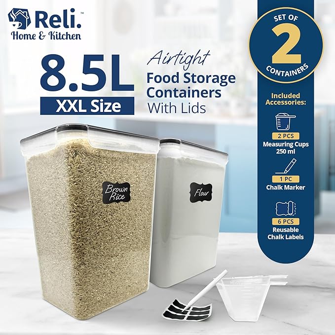 Reli. 8.5L Airtight Food Storage Containers