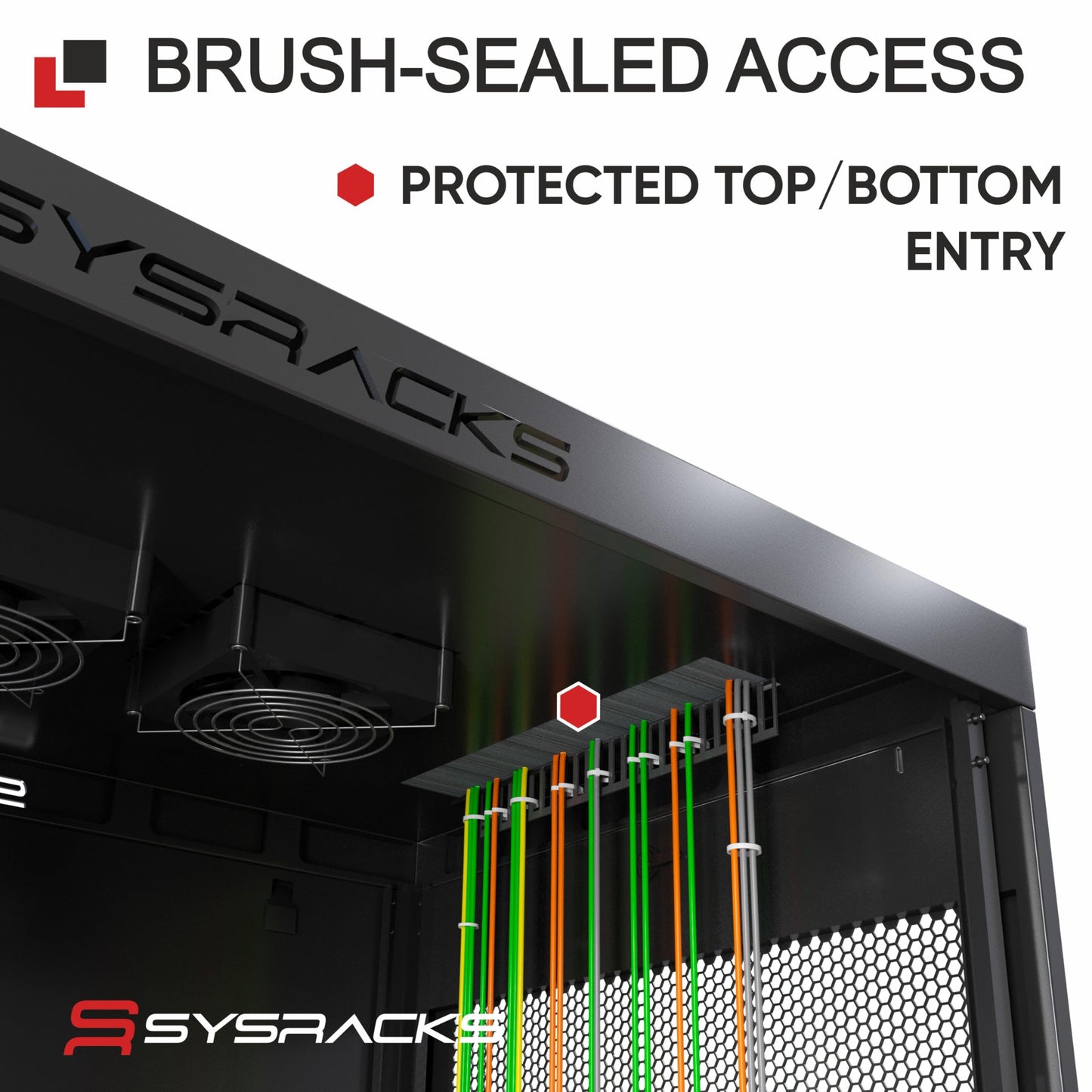 19" Server Rack Cabinet 22U – 35" Deep Network Cabinet Enclosure with Glass Door, Locking Panels, Cooling Fans, PDU & Shelf, IT Rack for Servers, Switches, AV Equipment