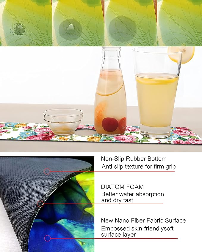 Kitchen Sink Splash Guard Faucet Mat Super Absorbent Fast Drying Mat Sink