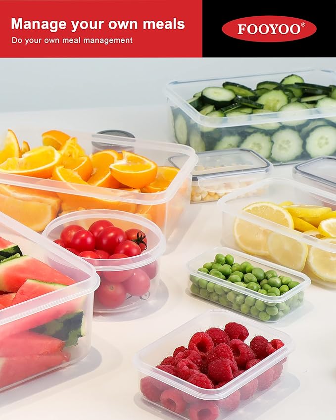 56 Pcs Large Food Storage Containers Set
