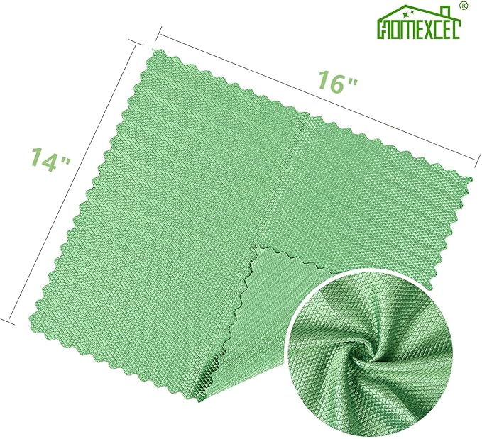 HOMEXCEL Microfiber Glass Cleaning Cloths-6PK, Stainless Steel, Premium Magic