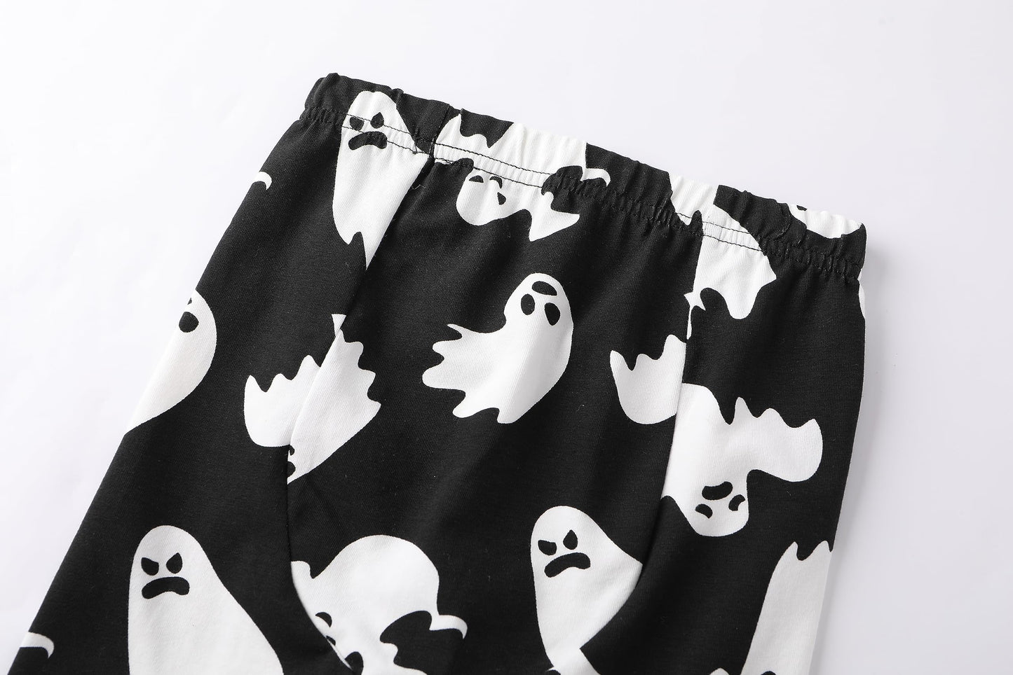 Owlivia Christmas Halloween Pajamas For Family, Organic Cotton Holiday Pjs Matching Sets(2-Piece Toddlers, 12-18 Months, Halloween Ghosts)