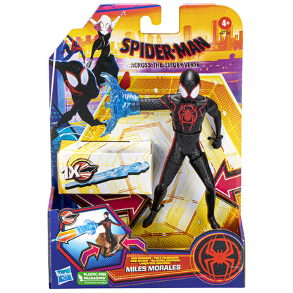 Marvel Spider-Man: Across The Spider-Verse Web Spinning Miles Morales Toy, 6-Inch-Scale Deluxe Action Figure, Toys for Kids Ages 4 and Up