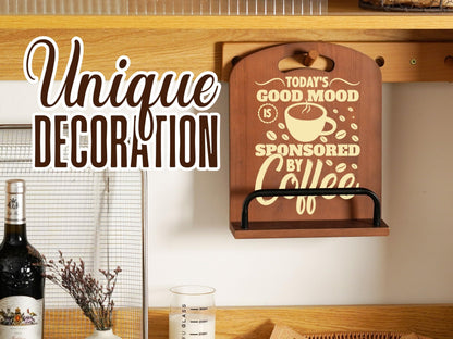 InnoBeta Coffee Gifts for Women, Cookbook Stand for Kitchen Counter, Perfect Gifts for Coffee Lovers on Birthday, Adjustable Tablet Recipe Book Holder, Unique Kitchen & Cafe Decor