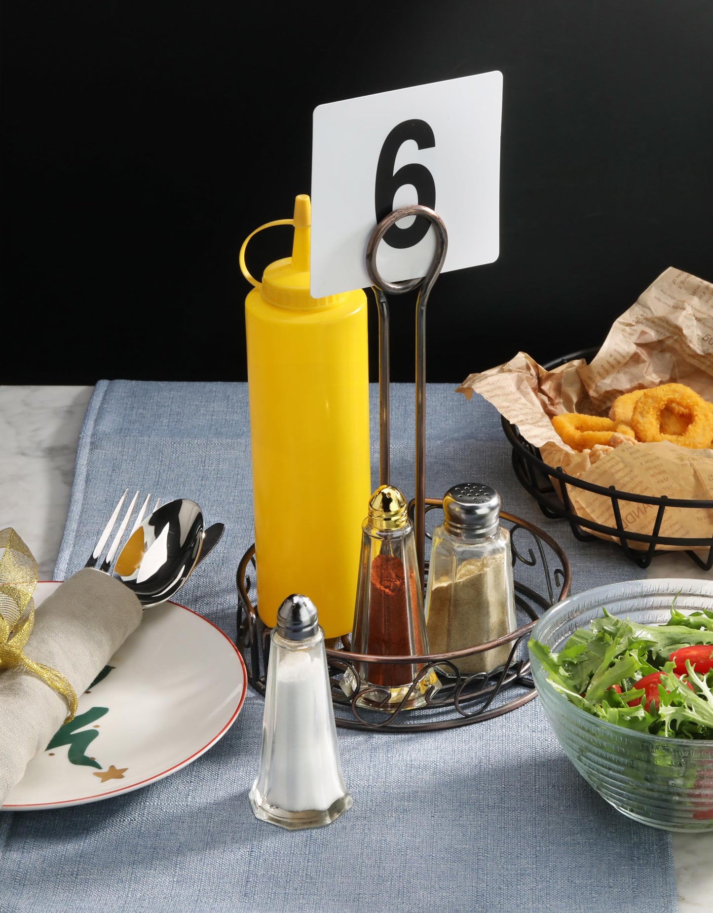 New Star Foodservice Glass Tower Salt and Pepper Shakers, 1 oz Set of 12, Clear Glass Shakers with Stainless Steel Tops for Restaurants and Tabletop Use