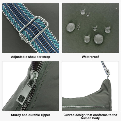 CLUCI Travel Purses for Women, Waterproof Nylon Crossbody Bags for Woman Trendy, Anti Theft Shoulder Handbags for Ladies