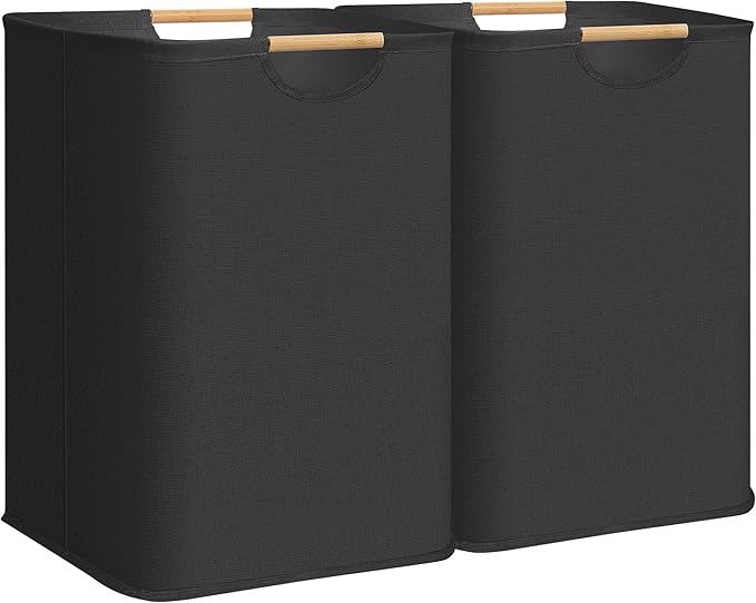 STORAGE MANIAC 2-Pack Large Laundry Hamper, 100L Collapsible Laundry Basket