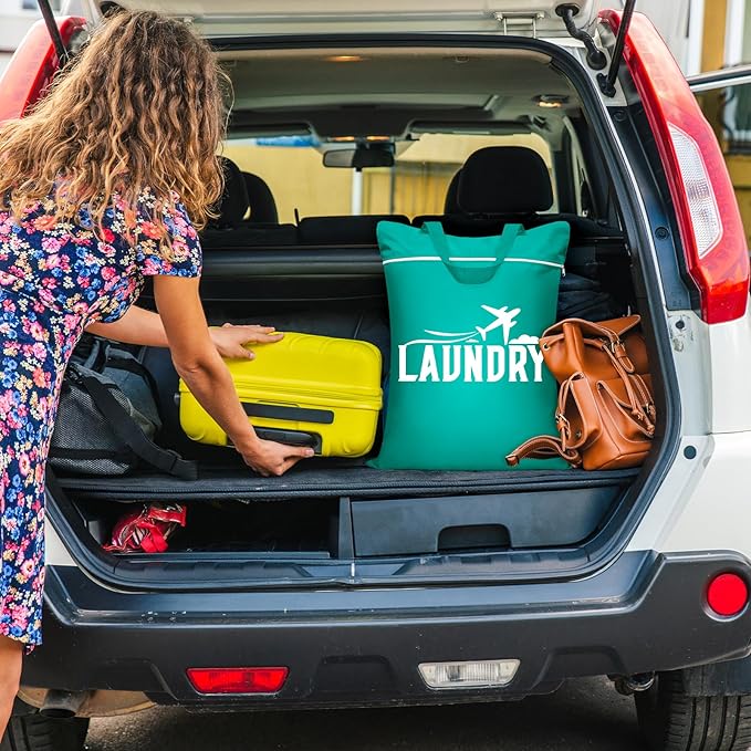 Fiodrimy 2 Pcs Large Travel Laundry Bags