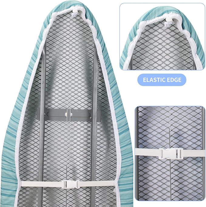 BNDX Ironing Board Cover with Padding 18" x 49" – Non-Slip, Heat-Resistant