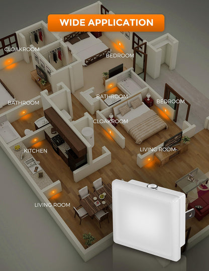 L LOHAS LED Night Lights Plug into Wall, [6-Pack] Plug in Night Light, Dusk-to-Dawn Sensor, 3000K Soft White 0.3W Bright Nightlight Auto-On/Off for Adults Kids Room Bedroom Bathroom Hallway Kitchen