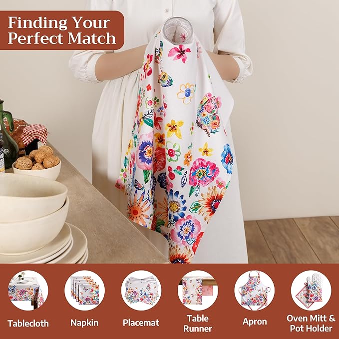 Maison d' Hermine Kitchen Towels Set of 3 100% Cotton 27.50" x 20" Reusable