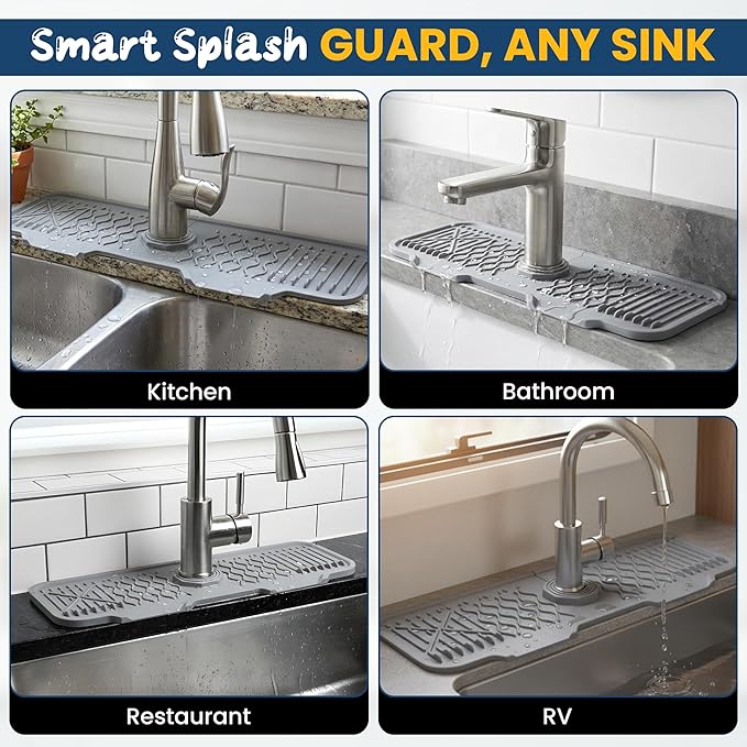 Extra Thick Silicone Faucet Mat