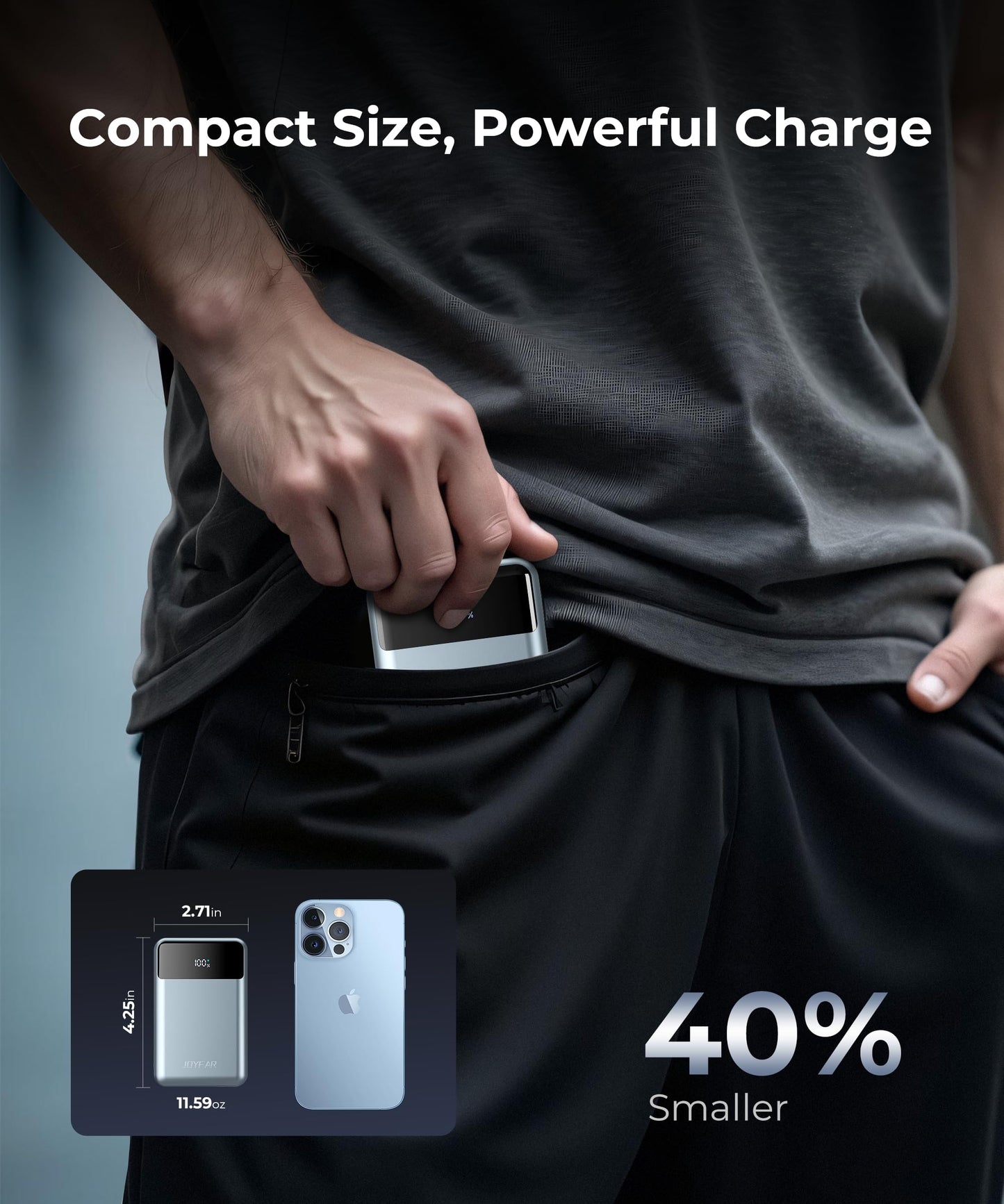 Portable-Charger-Power-Bank Travel Essentials Battery Pack USB C 30000mAh Built in Cable 22.5W Phone Fast Charging Powerbank Compatible with iPhone 16 15 14 13 12 11 iPad Samsung Google Xiaomi