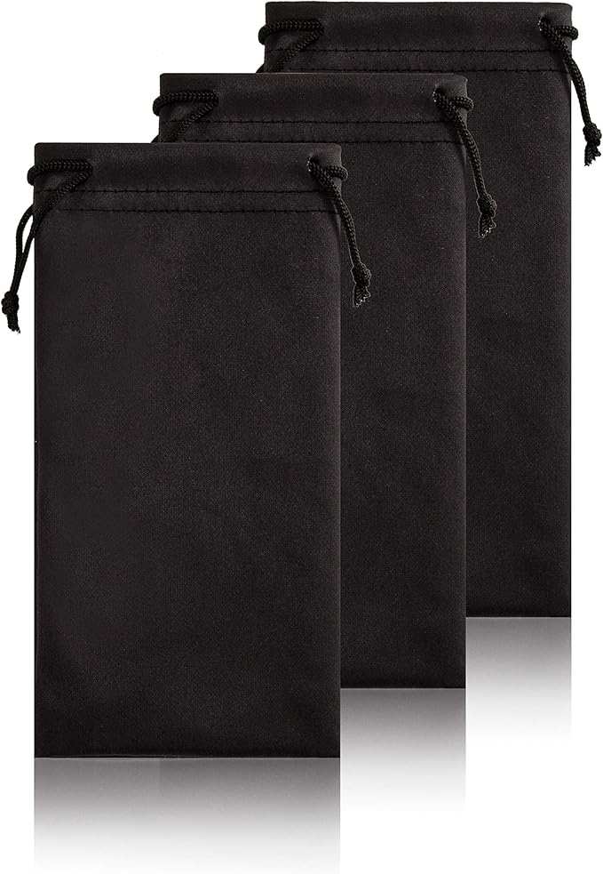 TRIUMPH VISION Soft Eyeglass Pouch 3 Pack
