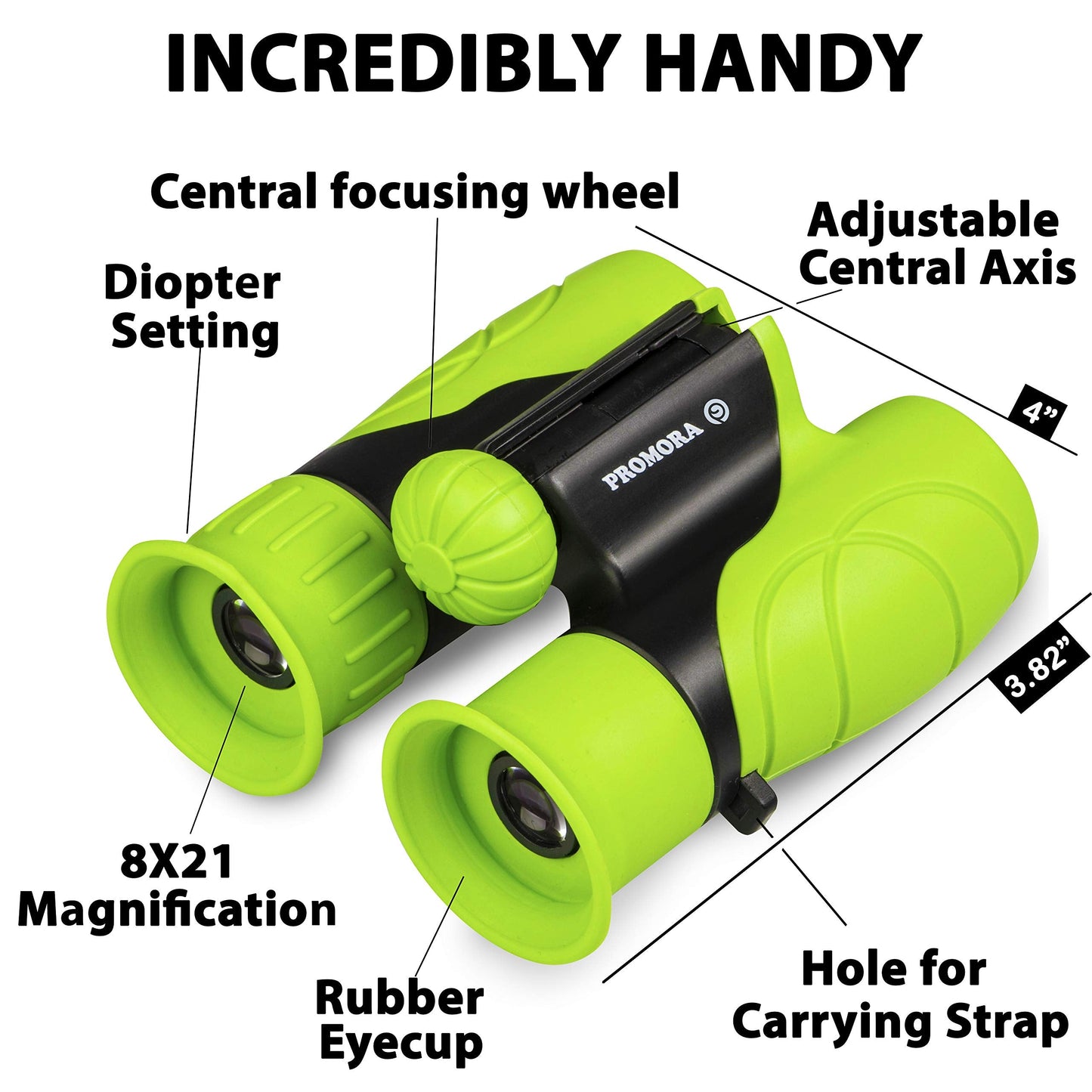 Binoculars for Kids – Perfect Toy for Little Boys and Girls – Extensive Set Incl. Magnifying Glass & Compass – Powerful Magnification 8X21 – 3 to 12 Year Old Kids for Toddler