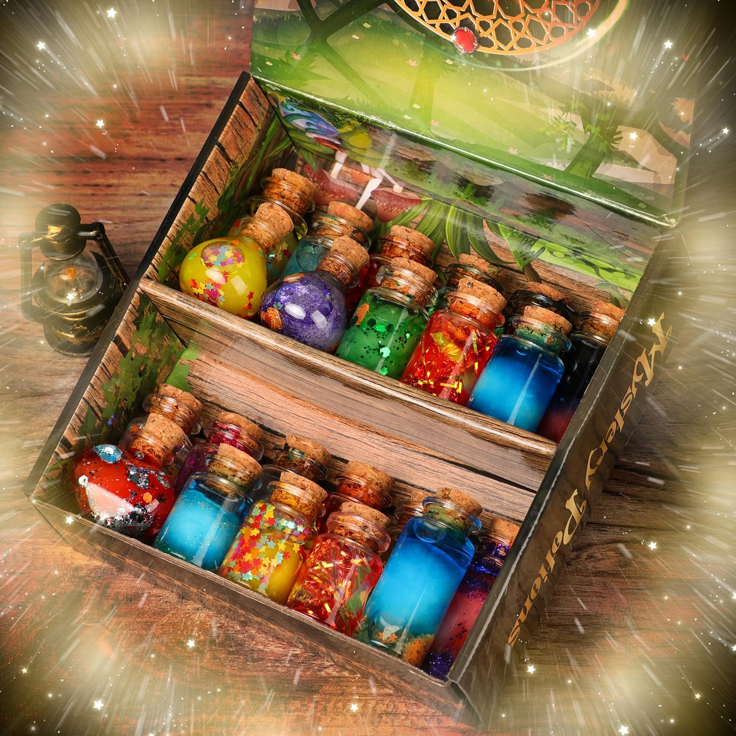 Mystery Potions DECOHOME Kit for Kids, 20 Magic Mix Wizard Potion Bottles, Craft Toys Creative Christmas Birthday Gifts for Boys & Girls Age 6 7 8 9 10+