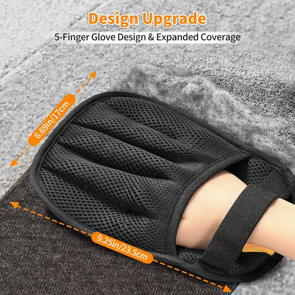 Pet Hair Removal Gloves for Dogs & Cats - Electrostatic Grooming & Deshedding Glove for Furniture Car Clothes - Reusable Easy Clean Bonding Brush Mitt