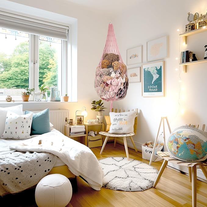 Stuffed Animal Hammock Corner Hanging Net