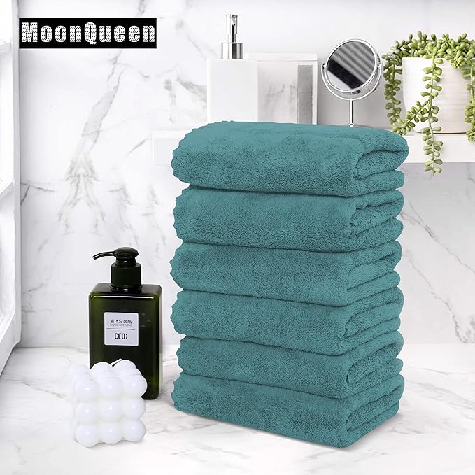 MOONQUEEN 6 Pack Premium Hand Towels