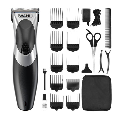 Wahl Clip ‘N Rinse Cord/Cordless Hair Clipper, Rechargeable Clipper, Hair Clippers for Men, Male Grooming Set, Corded, Cordless, Washable Head, Home Hair Cutting