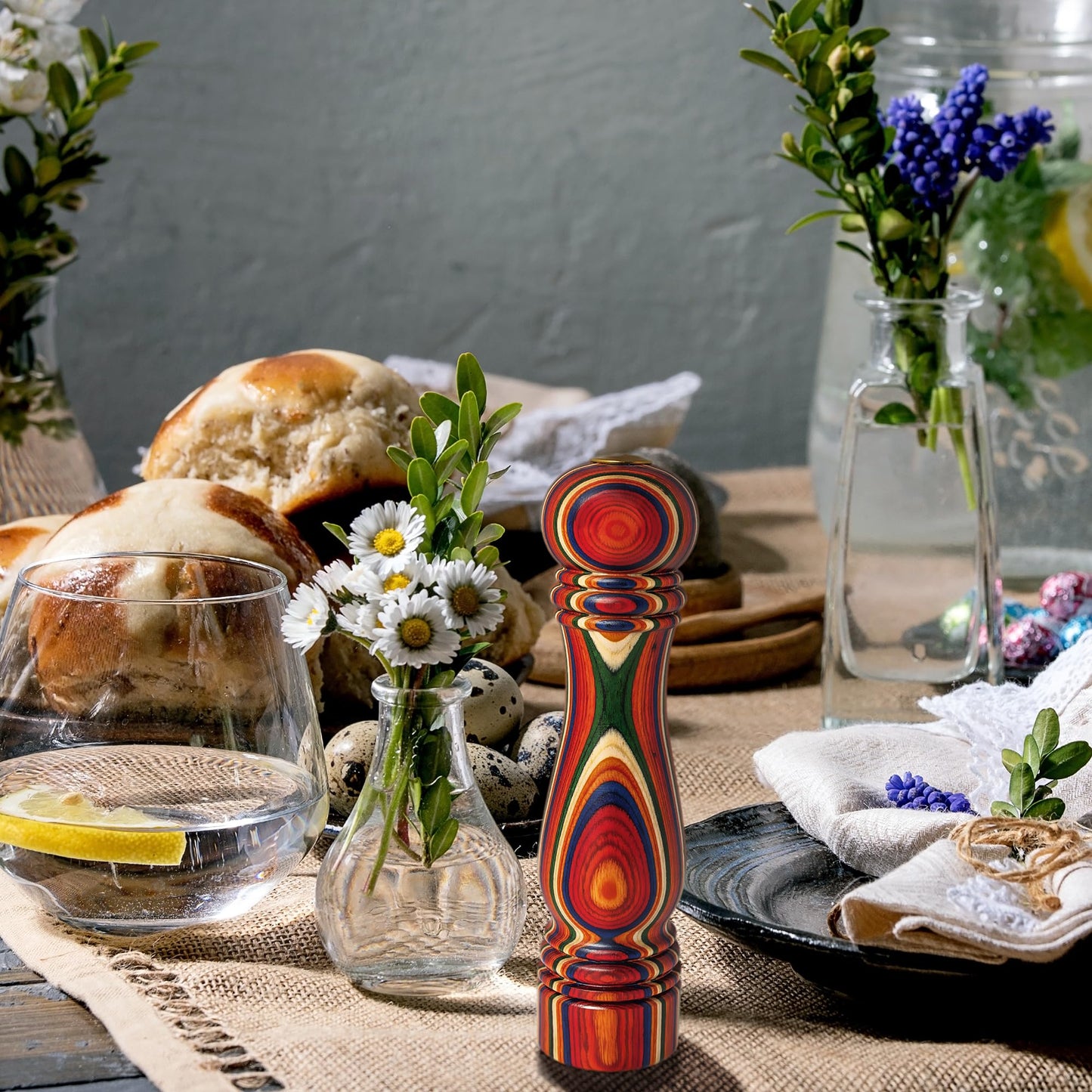 Totally Bamboo Baltique Marrakesh Collection Refillable Salt Shaker, 8" High
