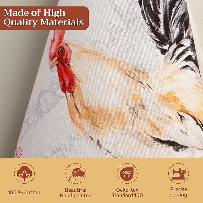 Maison d' Hermine Kitchen Towels Set of 2 100% Cotton 27.50" x 20" Reusable