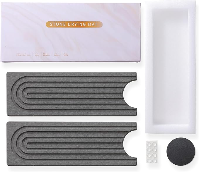 24'' Longer Faucet Mat for Kitchen Sink Stone Faucet Mat for Kitchen Sink