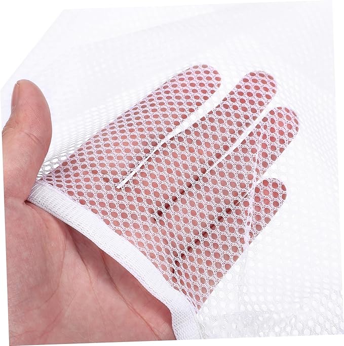 2pcs Mesh Bag with Hook Hanging Laundry Bags Multi-functional Mesh Bags