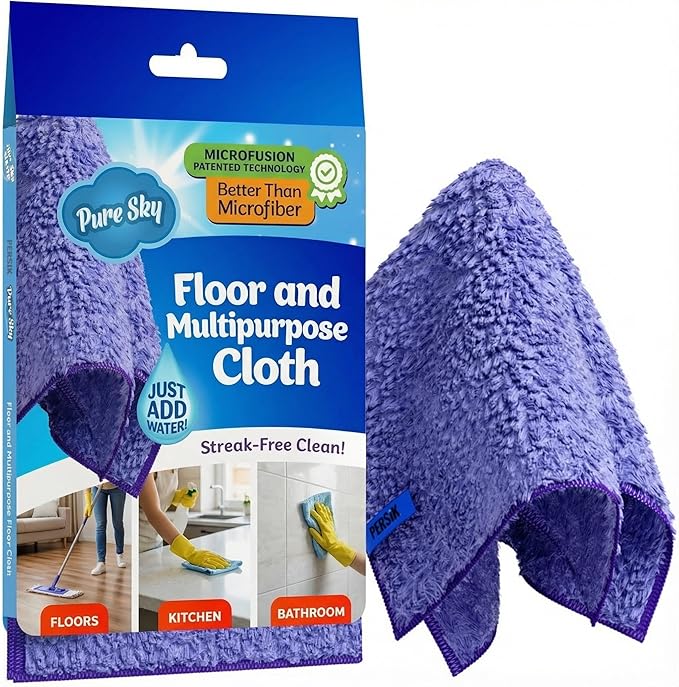 Pure-Sky Magic Deep Clean Cleaning Cloth – JUST ADD Water No Detergents Needed