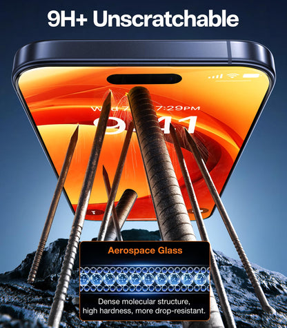 TORRAS Precision-Fit for iPhone 17 Pro Max Screen Protector 3.66m Military Shatterproof, 9H Anti-Scratch, Full Screen Tempered Glass, No Bubbles No Dust Screen Protector for iphone 17 pro max 2 Pack