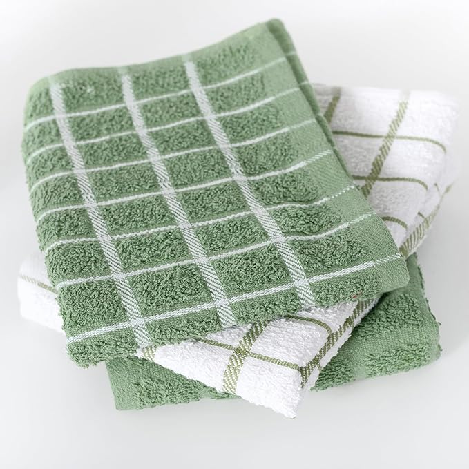 Ritz Premium 100% Cotton Terry Check Kitchen Dish Towels
