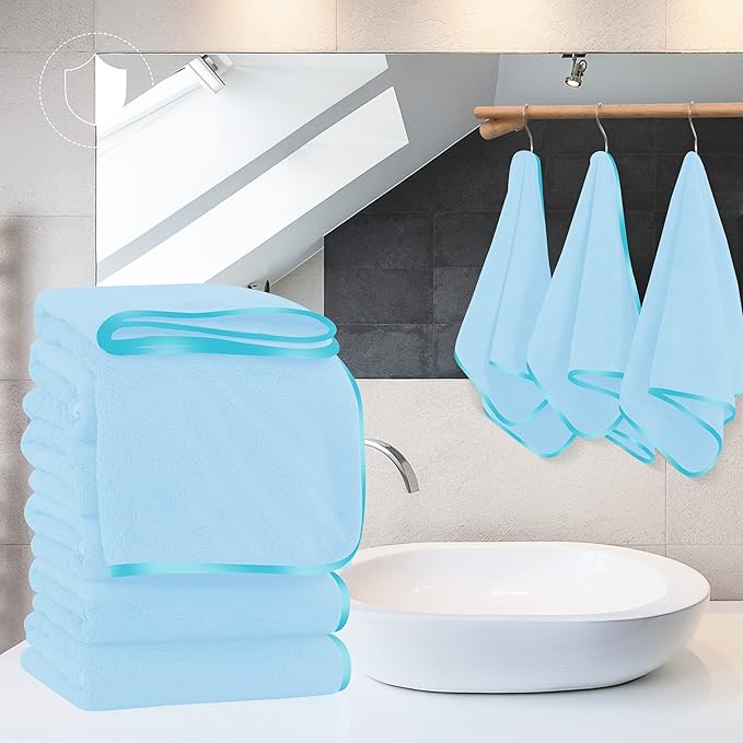 TENSTARS Silk Hemming Hand Towels
