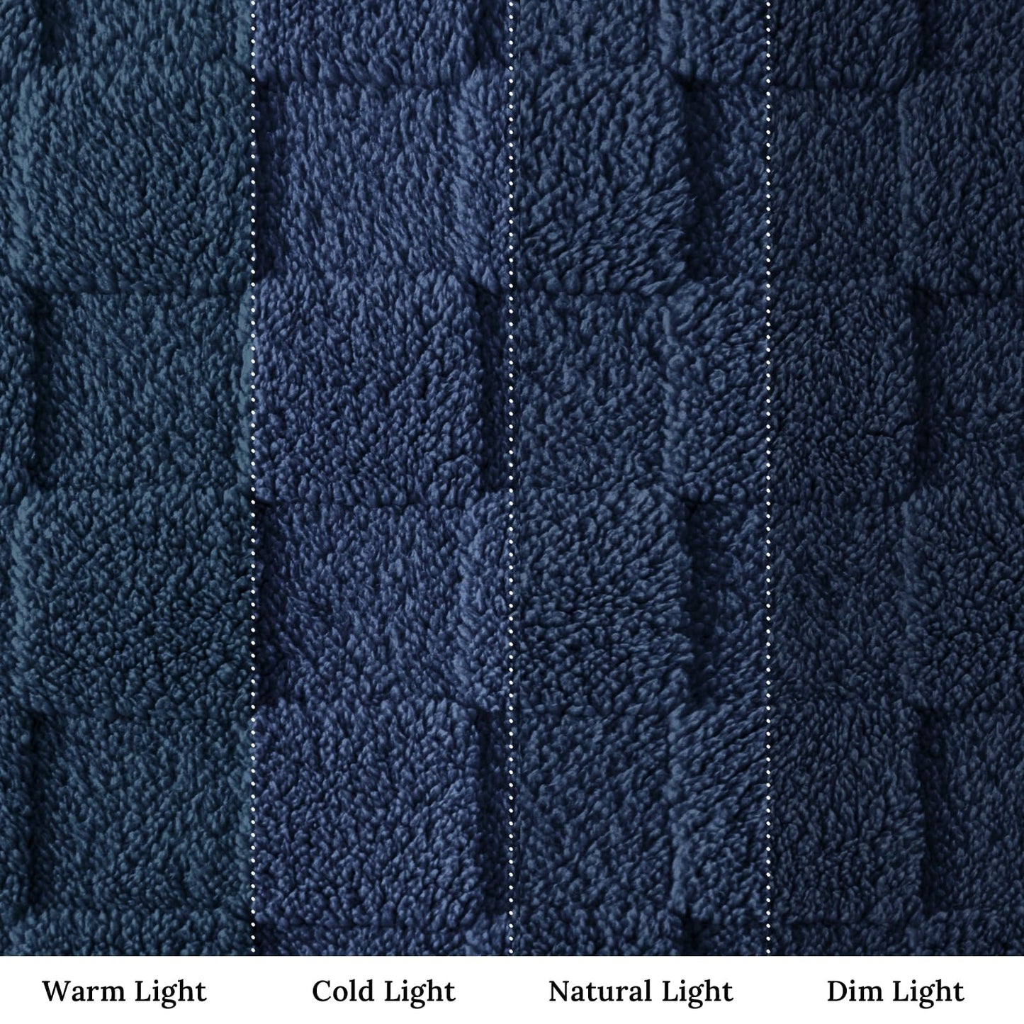 Exclusivo Mezcla Fleece Throw Blanket for Couch and Sofa, Super Soft and Cozy Blankets with Checkered Design, Lightweight, Decorative, All Season Use, 50x60 Inches, Navy Blue