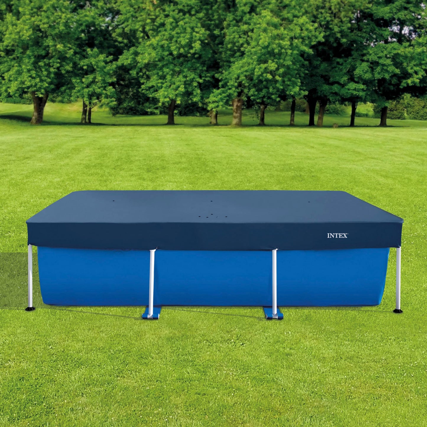 Intex 2.6 m x 1.6 m rectangular pool cover, (28036),multicoloured,2.6 x 1.6 centimeters